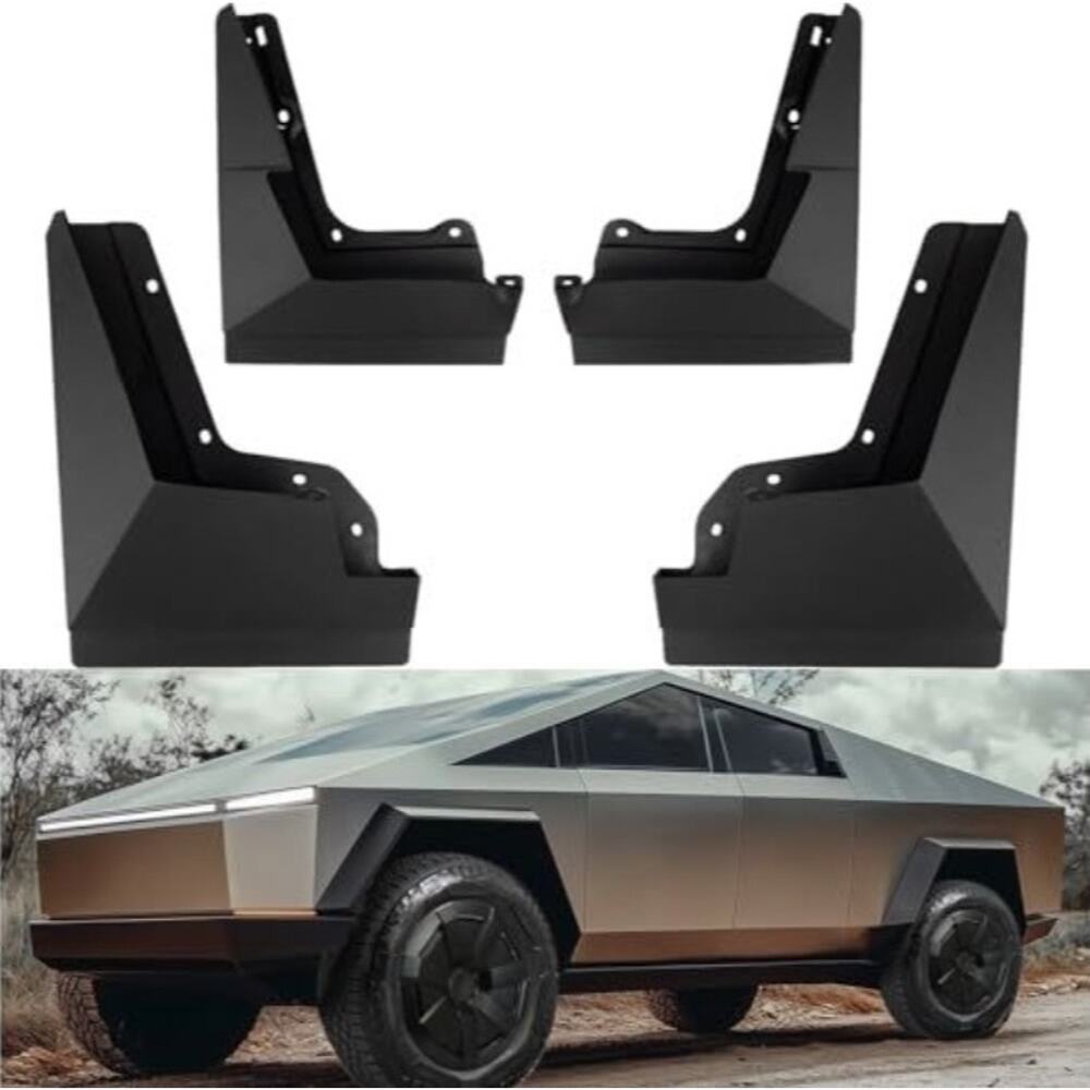 Mud Flaps Mud Guards Splash Guards for 2024 2025 Tesla Cybertruck, 4 PCS
